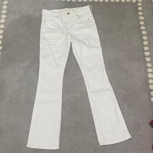 American eagle white flare jeans size 8